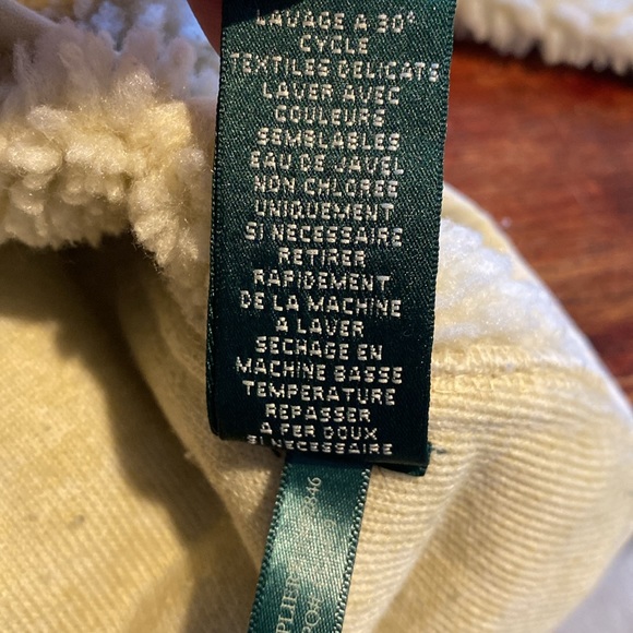 R-RL Lauren Active Cream Sherpa Jacket: Size Medium - Picture 11 of 13